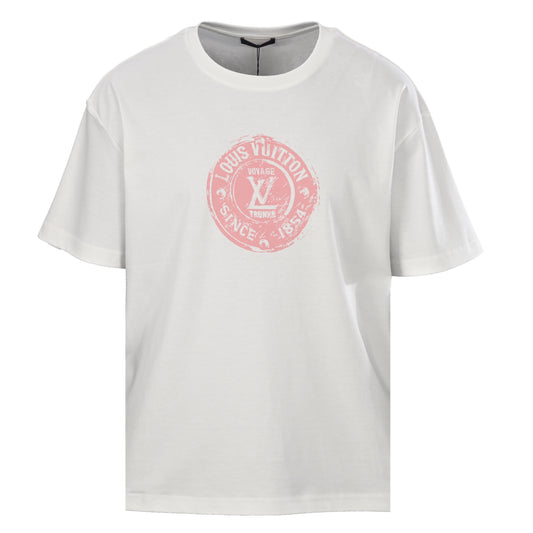 Louis Vuitton Stamp Logo Graphic T-Shirt | Designer Casual Streetwear