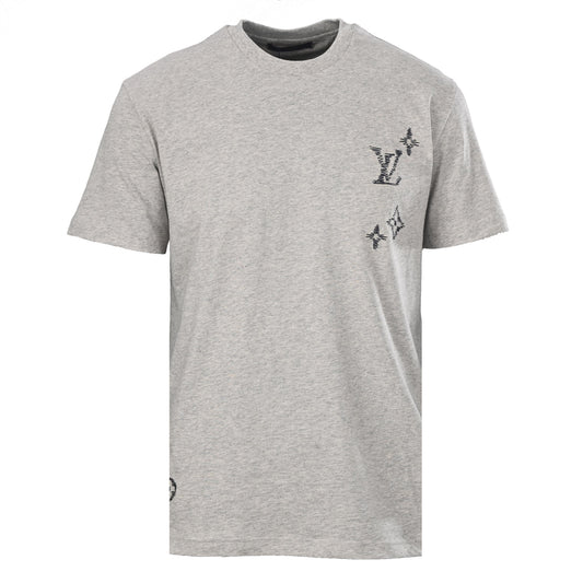 Louis Vuitton Monogram Logo Embroidered T-Shirt | Luxury Designer Casual