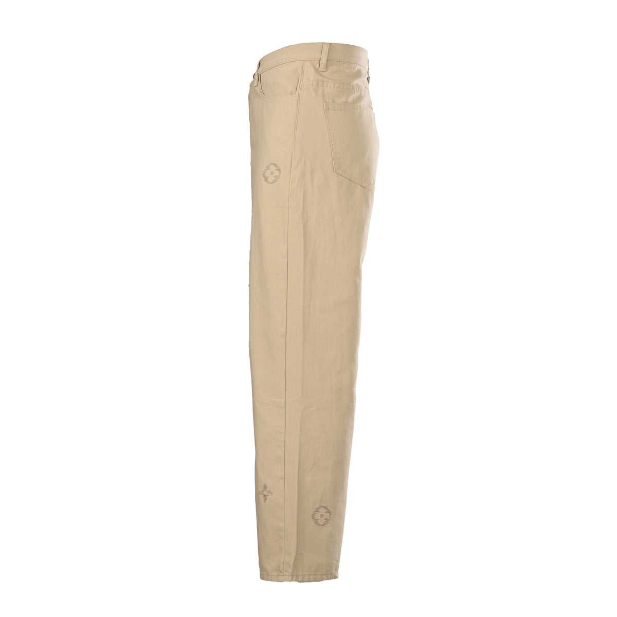 Louis Vuitton Monogram Signature Embroidered Jeans | Luxury Streetwear