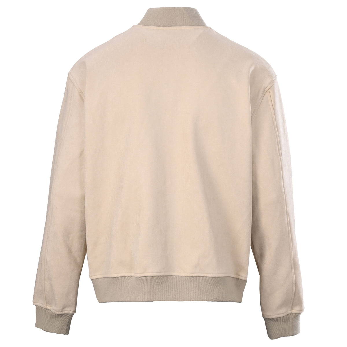 Louis Vuitton Letter Embroidered Suede-Effect Bomber Jacket | Designer Streetwear Outerwear