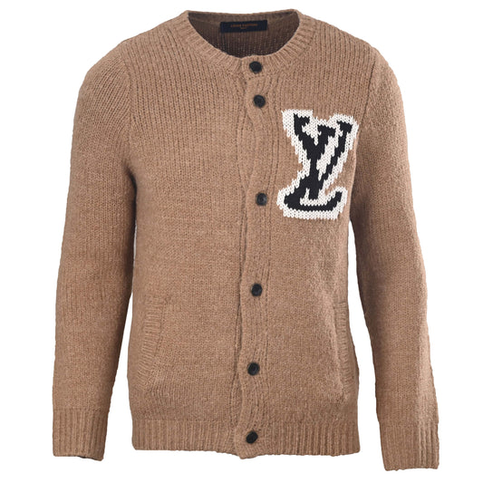 Louis Vuitton Jacquard Sweater Cardigan | Statement Designer Knitwear & Casual Streetwear Layer