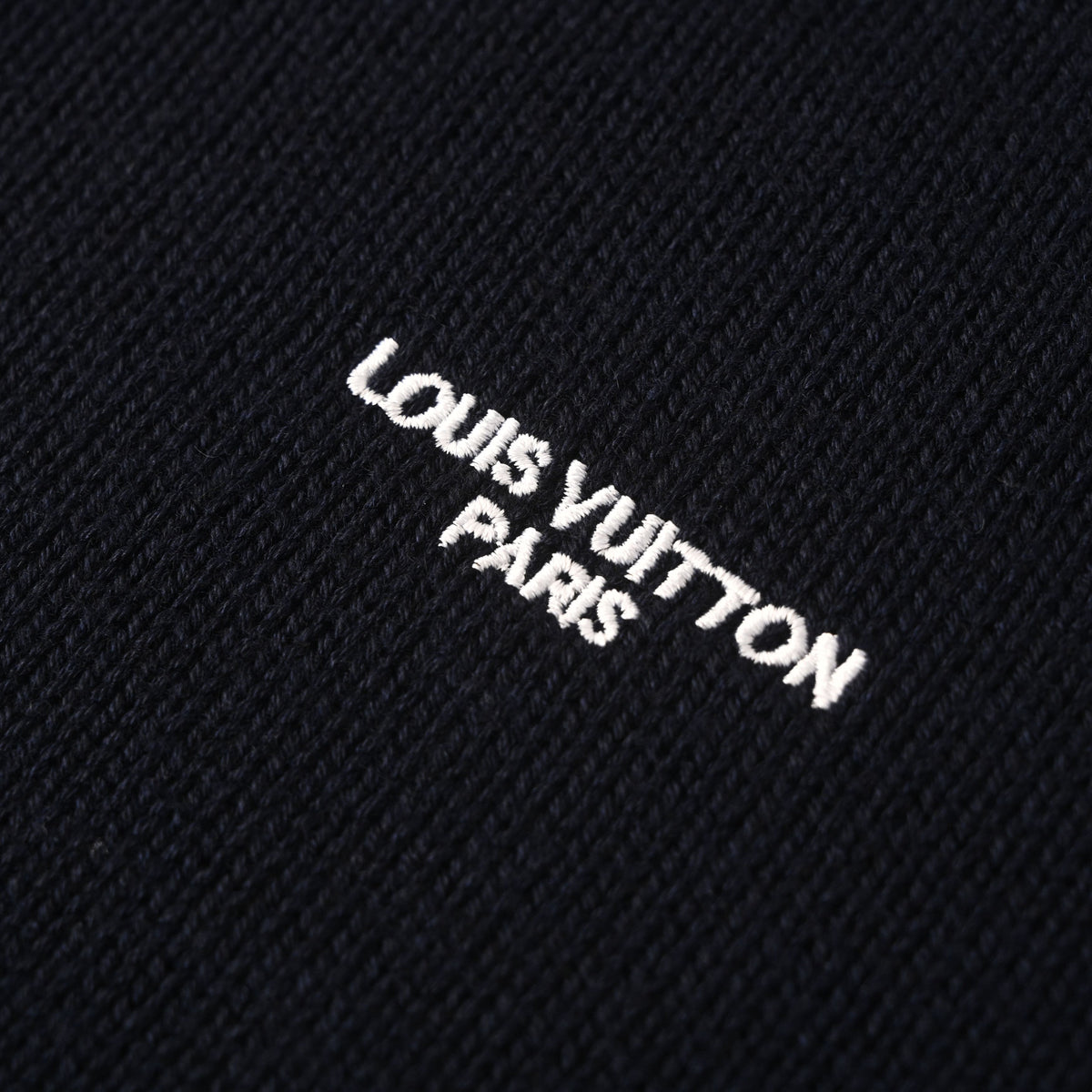 Louis Vuitton Embroidered Cable Knit V-Neck Sweater | Designer Preppy Knitwear for Smart Casual Layering