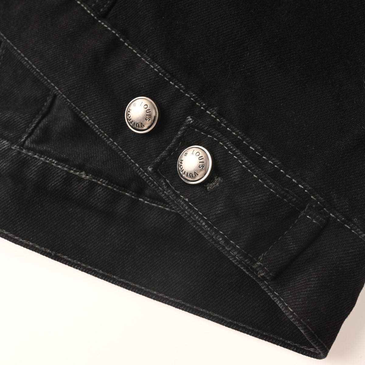 Louis Vuitton Washed Distressed Denim Jacket | Luxury Streetwear Outerwear