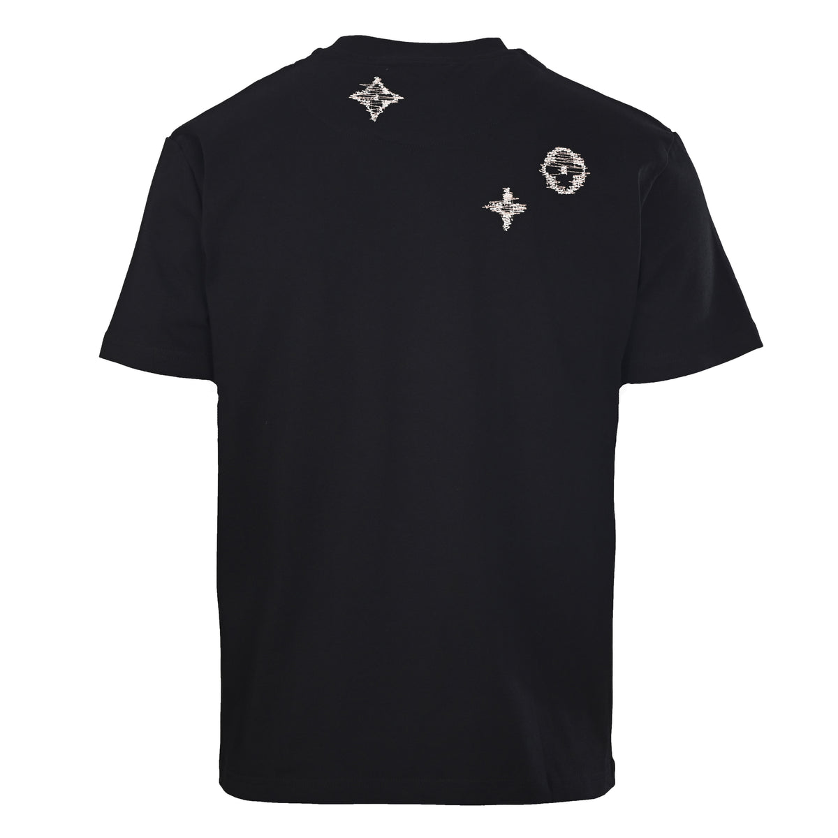 Louis Vuitton Black Monogram Embroidered T-Shirt | Designer Streetwear