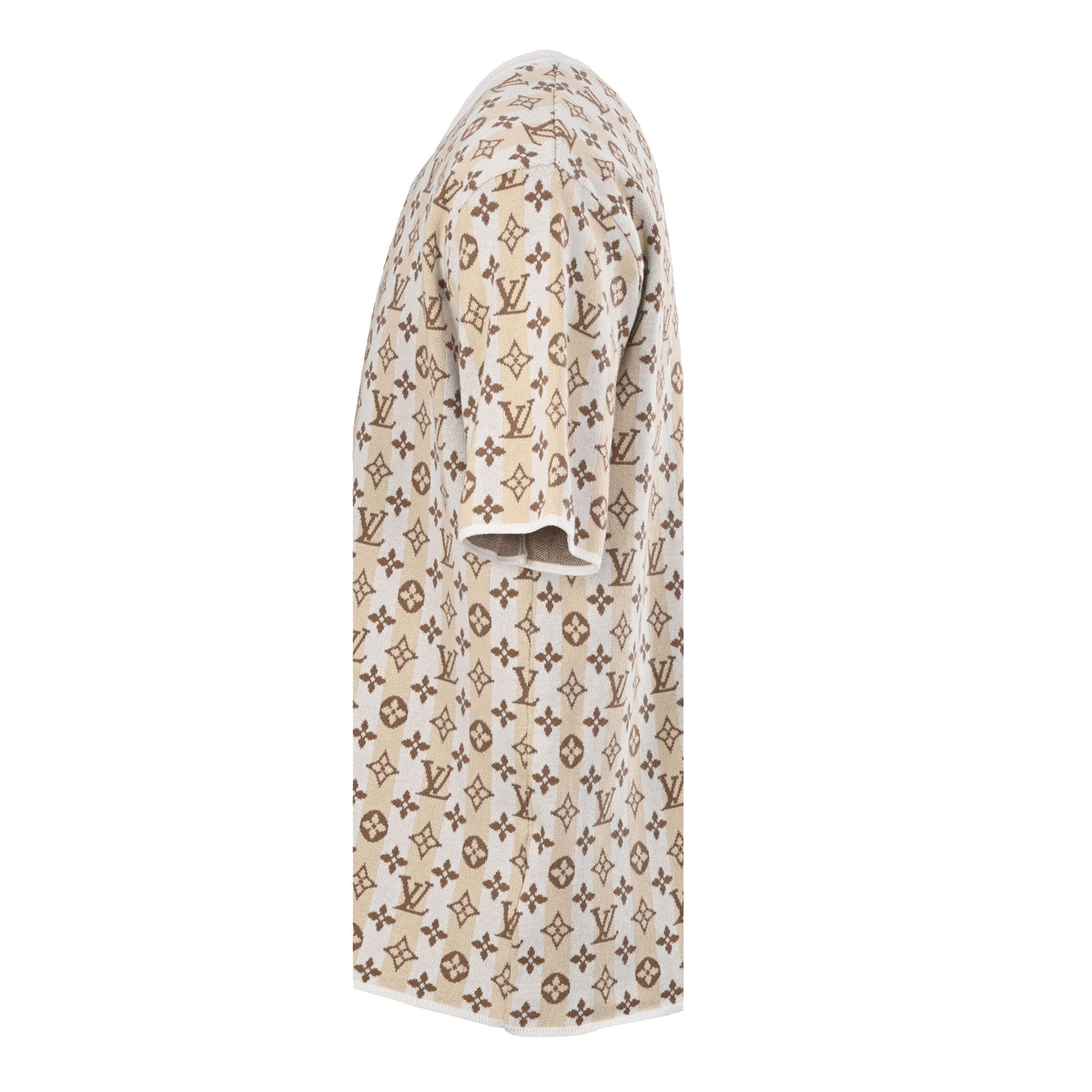 Louis Vuitton All-Over Monogram Jacquard Knit Tee | Luxury Knitwear