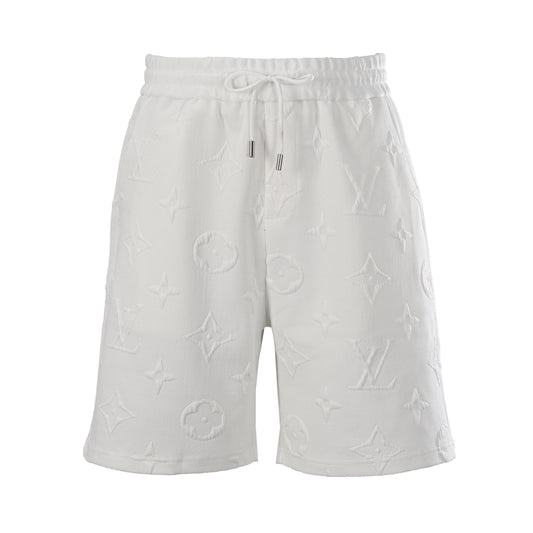 Louis Vuitton Tonal Monogram Embossed Shorts | Understated Luxury Casual