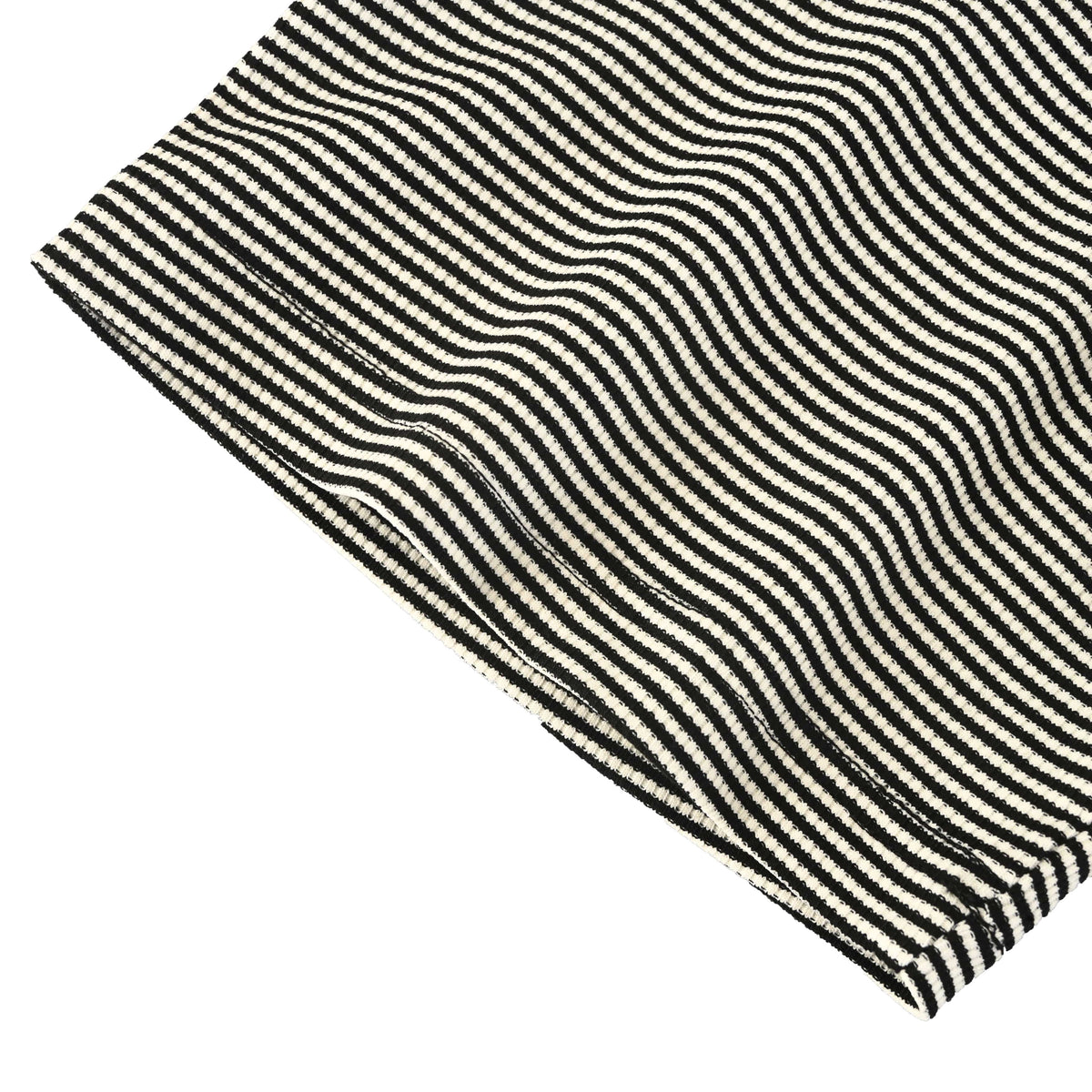 Louis Vuitton Striped T-Shirt with Leather Chest Patch | Designer Casual