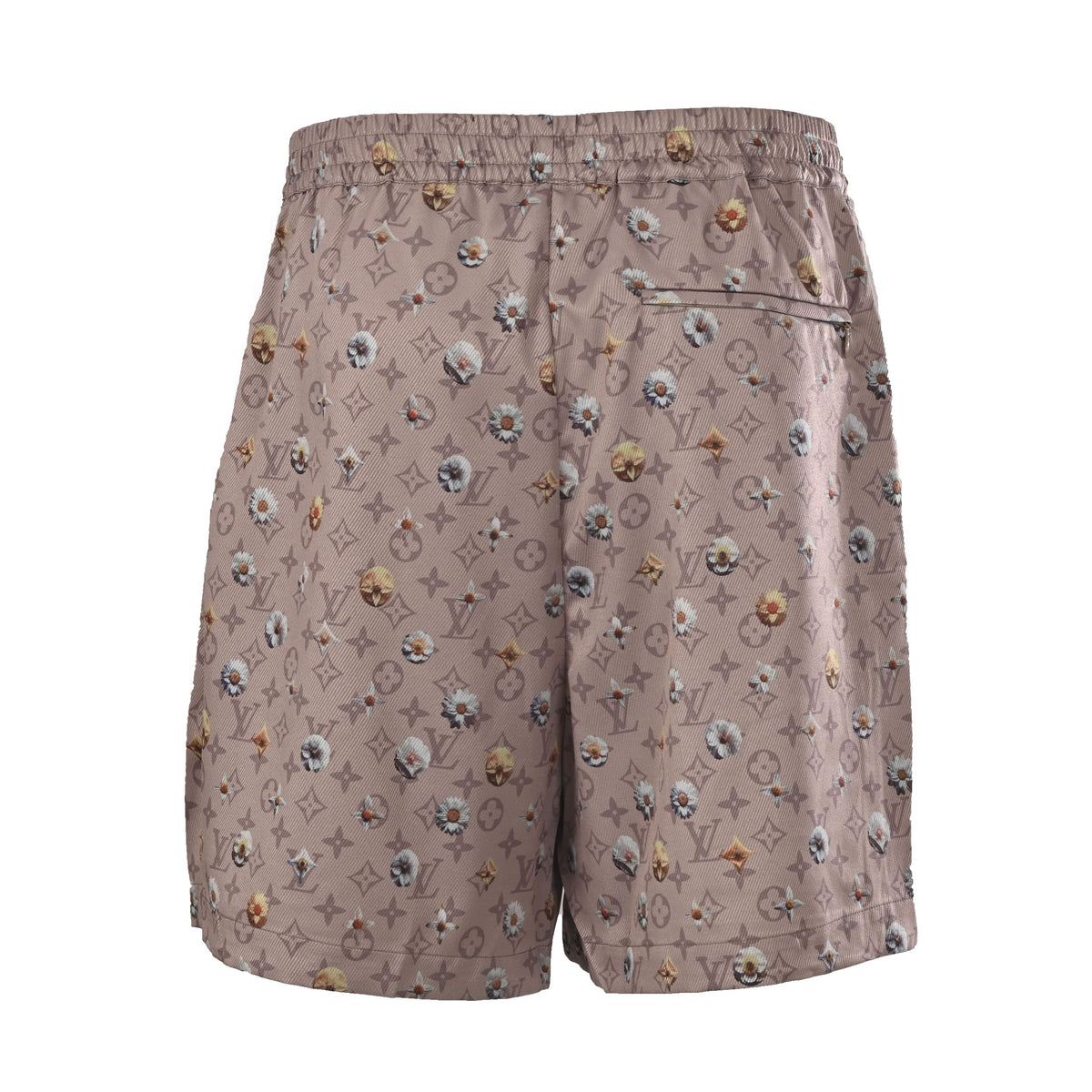 Louis Vuitton Monogram Daisy All-Over Print Shorts | Designer Resort Wear