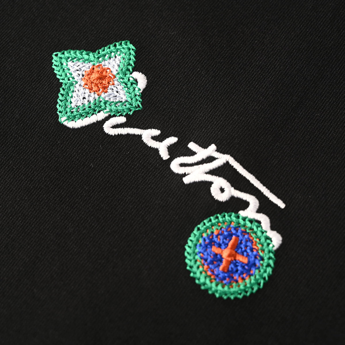 Louis Vuitton Floral Letter Embroidered T-Shirt | Luxury Casual Style