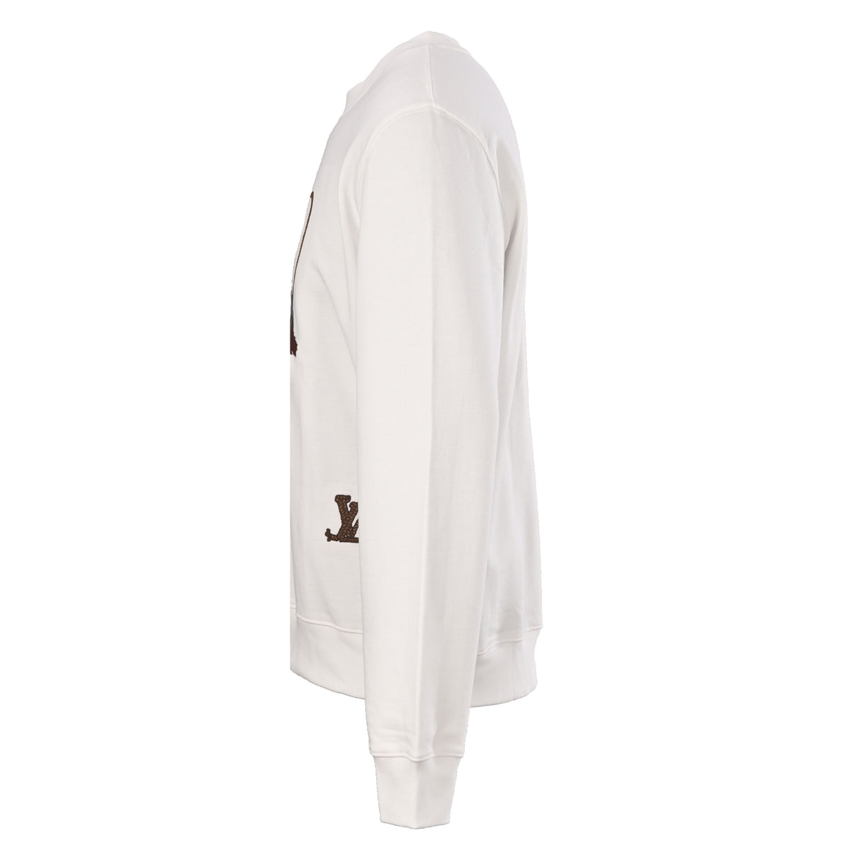 Louis Vuitton Western Cowboy Embroidered Crewneck Sweatshirt - Heavyweight Cotton Relaxed-Fit Streetwear