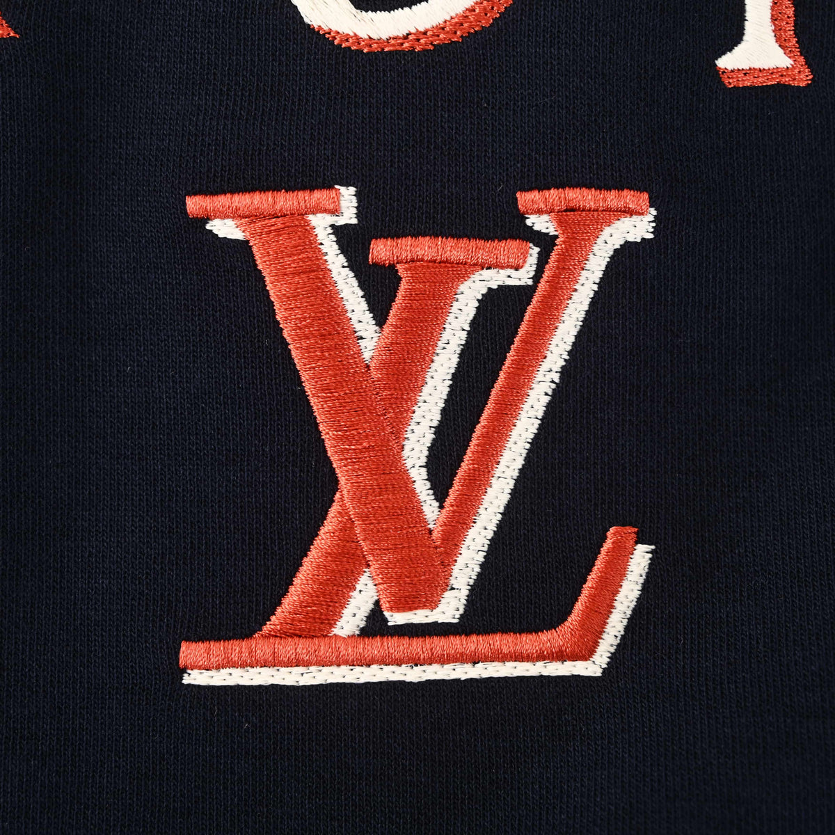 Louis Vuitton Overlapping Letter Embroidered Baseball Jacket | Luxury Designer Varsity Streetwear