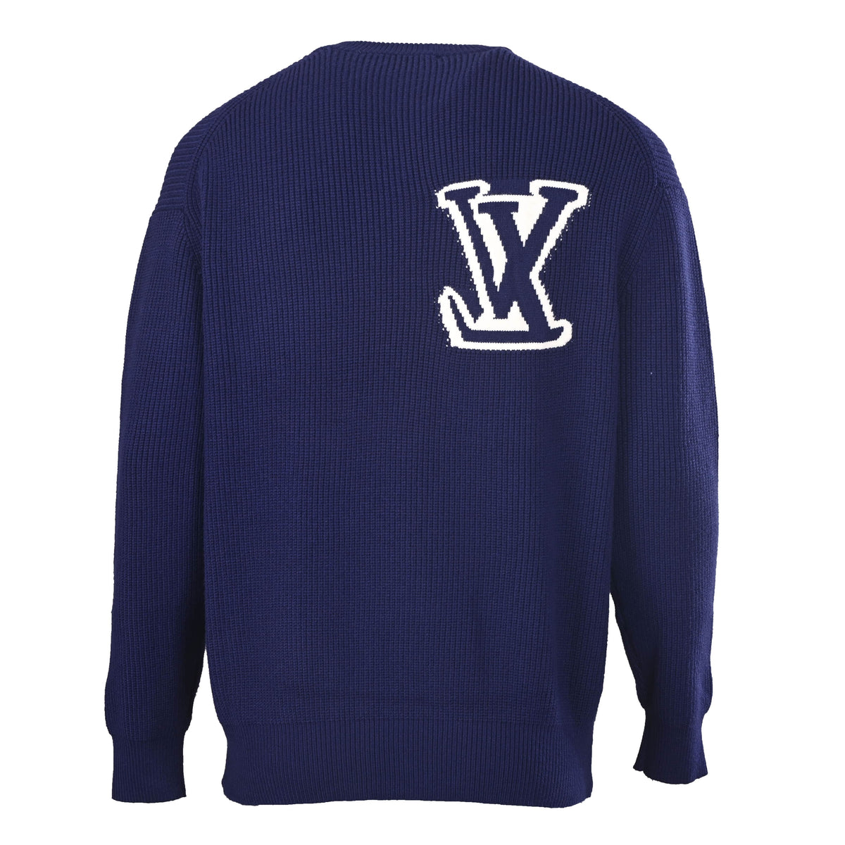 Louis Vuitton Classic Logo Knit Pullover | Luxury Designer Crewneck Sweater for Refined Casual & Weekend Style