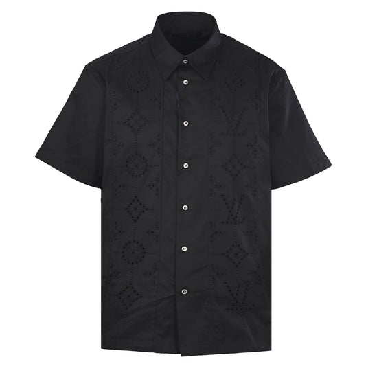 Louis Vuitton Monogram Openwork Embroidered Shirt | Luxury Resort Wear