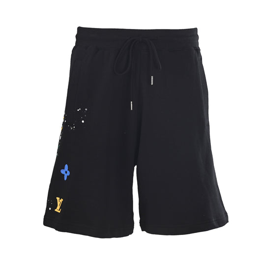 Louis Vuitton Embroidered Letter Shorts | Designer Multi-Graphic Print