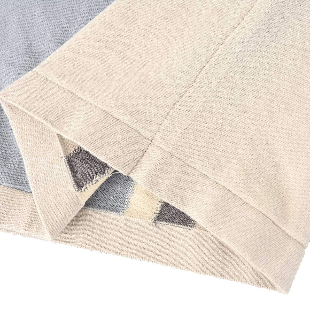 Louis Vuitton Colorblock Relief Logo Knit T-Shirt | Designer Knitwear