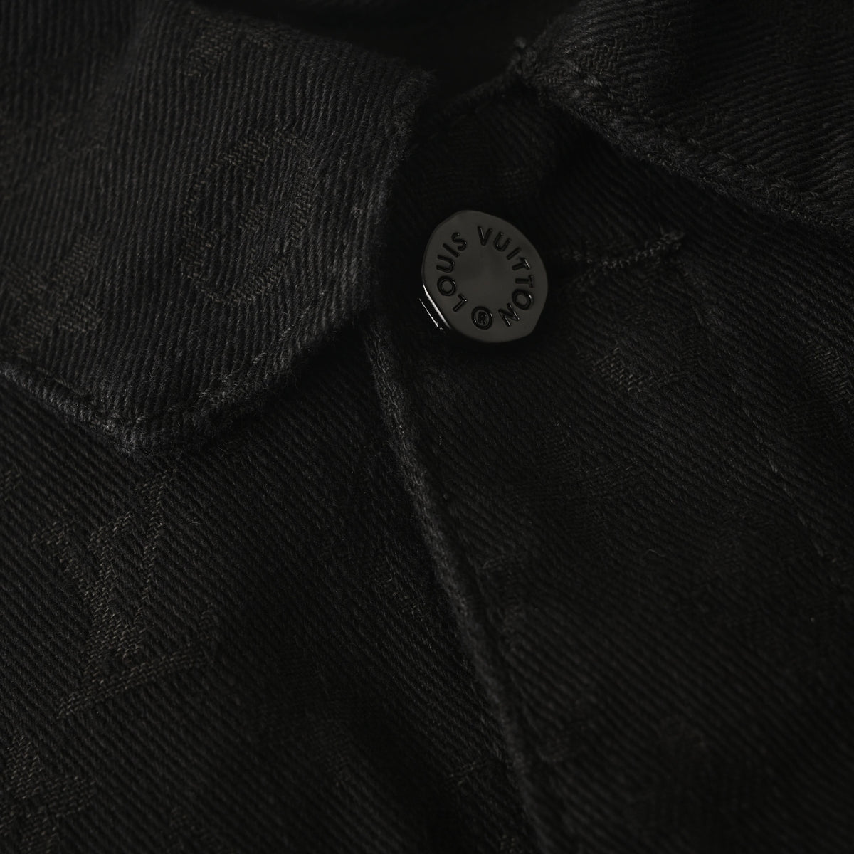 Louis Vuitton Tonal Jacquard Denim Jacket | All-Over Pattern Designer Outerwear for Understated Casual Streetwear