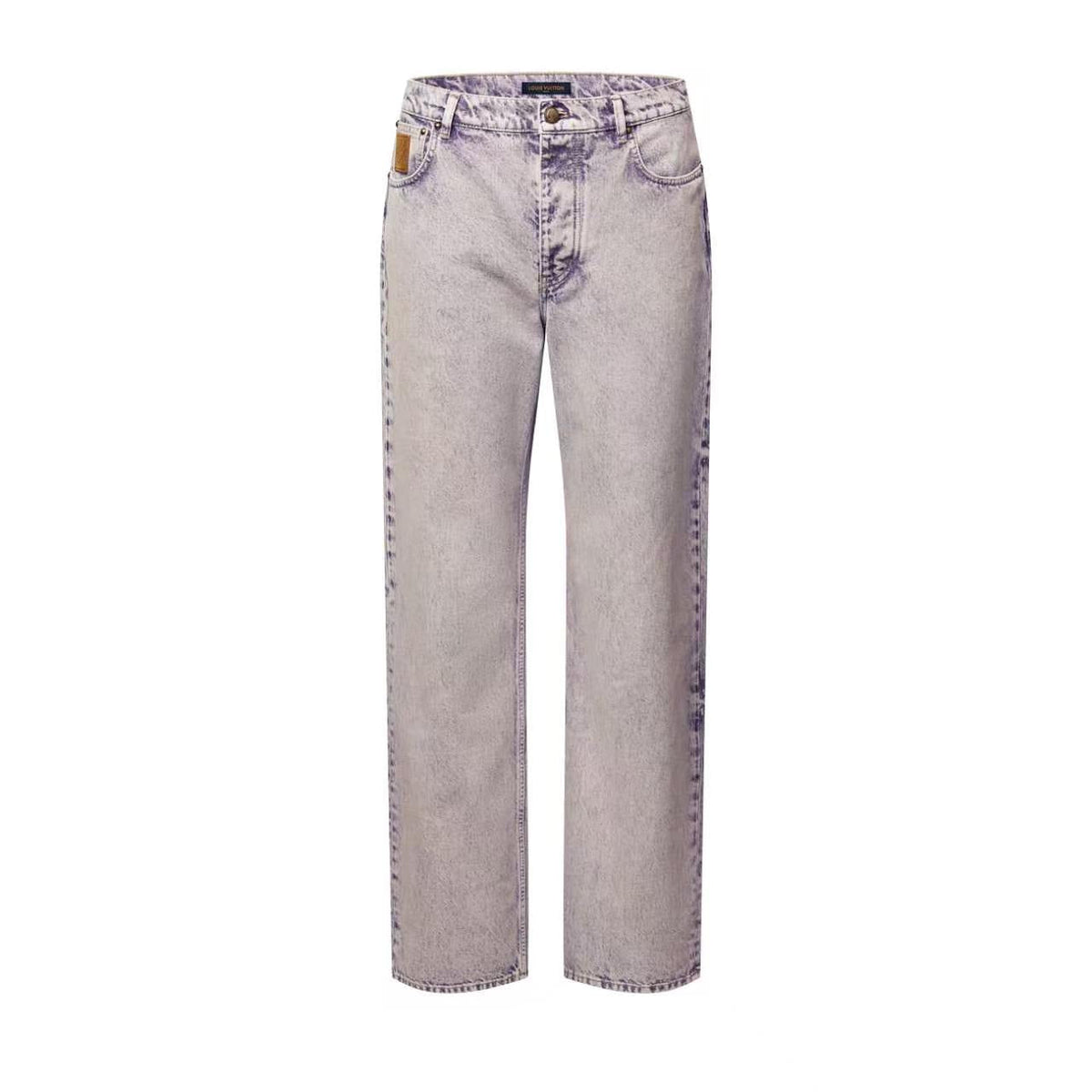 Louis Vuitton Purple Acid Wash Straight-Leg Jeans