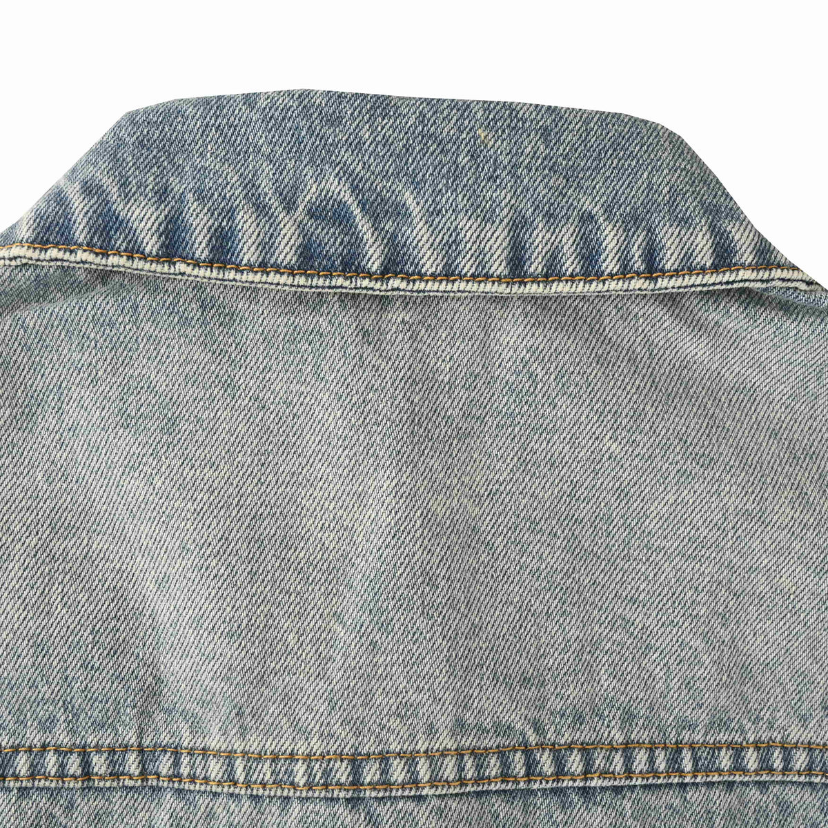 Louis Vuitton Truck Motif Denim Jacket - Faded Wash Embroidered Cotton Designer Streetwear Outerwear