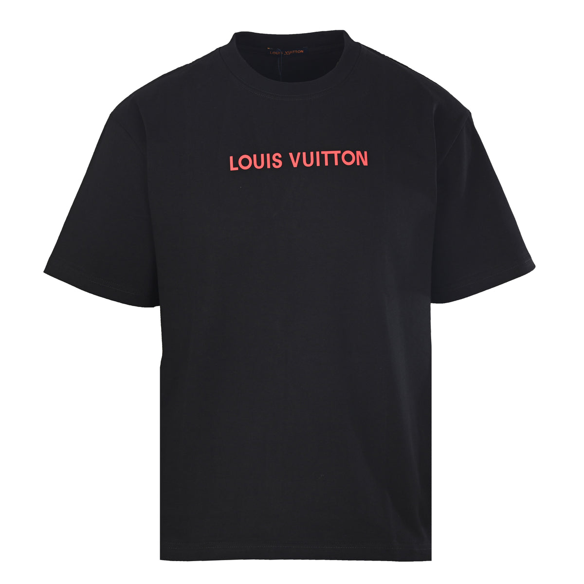 Louis Vuitton Red Slogan Chest T-Shirt | Designer Statement Streetwear