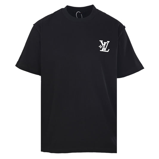 Louis Vuitton Starburst Small Logo Embroidered Tee | Minimalist Luxury