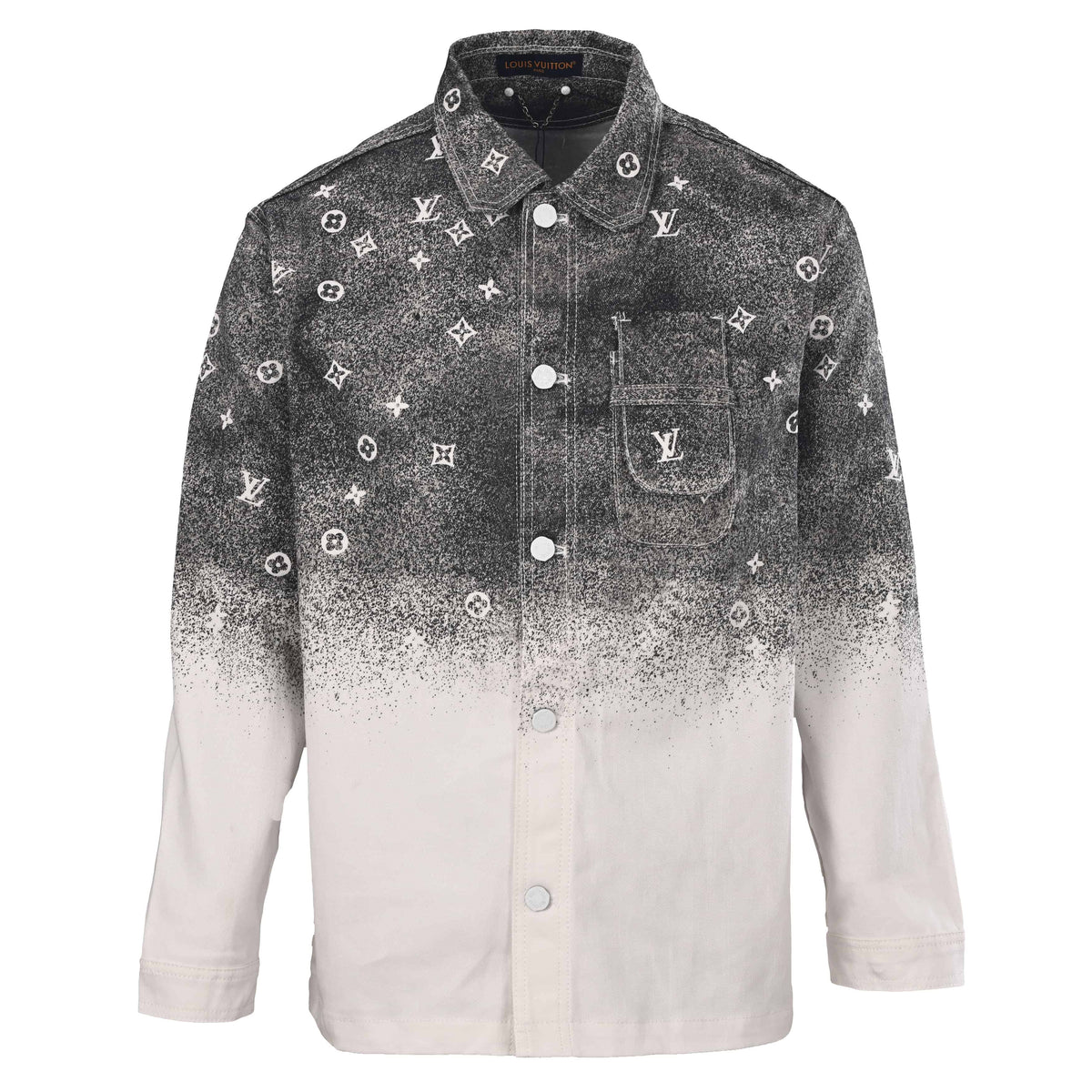 Louis Vuitton Galaxy Monogram Denim Shirt Jacket | Designer Overshirt for Statement Streetwear