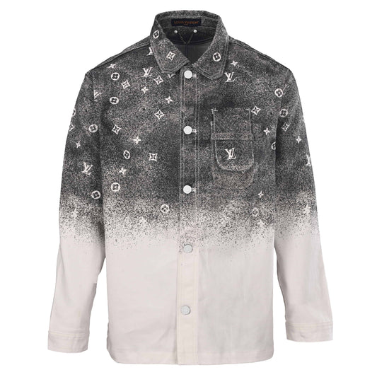 Louis Vuitton Galaxy Monogram Denim Shirt Jacket | Designer Overshirt for Statement Streetwear