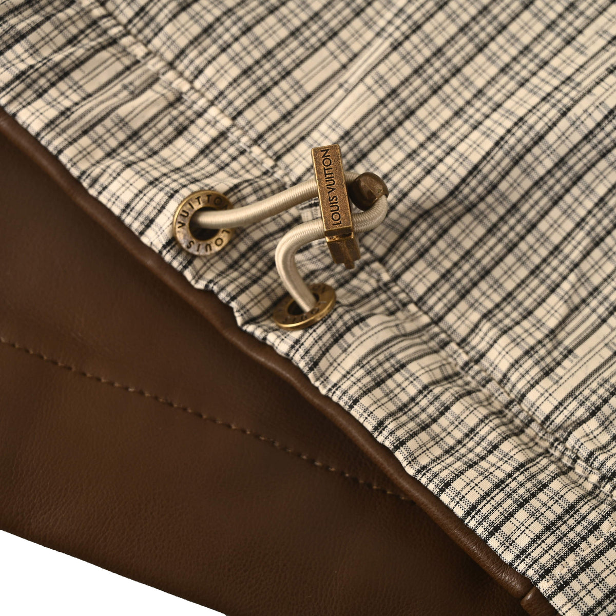 Louis Vuitton Reversible Check Leather Vest | Designer Sleeveless Jacket for Modern Layering & Statement Casual Style