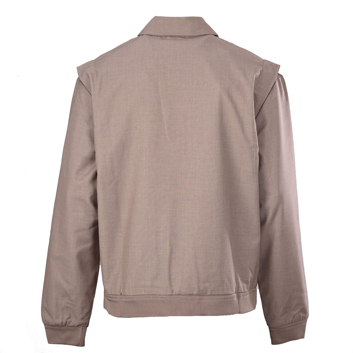 Louis Vuitton Khaki Wool Collared Jacket - Designer Smart Casual Outerwear for Refined Everyday Layering