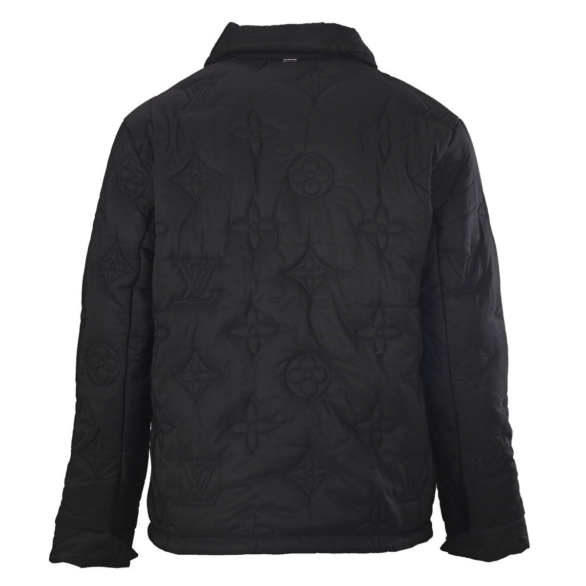 Louis Vuitton Monogram Lightweight Padded Jacket | Cinched-Waist Designer Outerwear for Casual Streetwear Layering