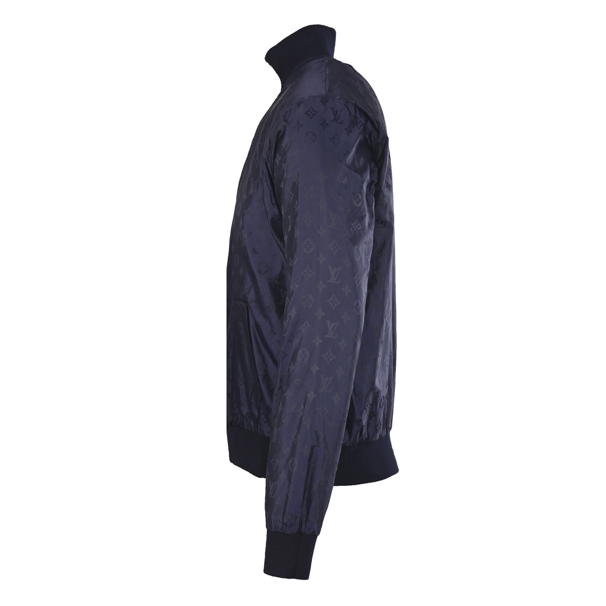 Louis Vuitton Reversible Stand-Collar Jacket | Luxury Leather Label Detail