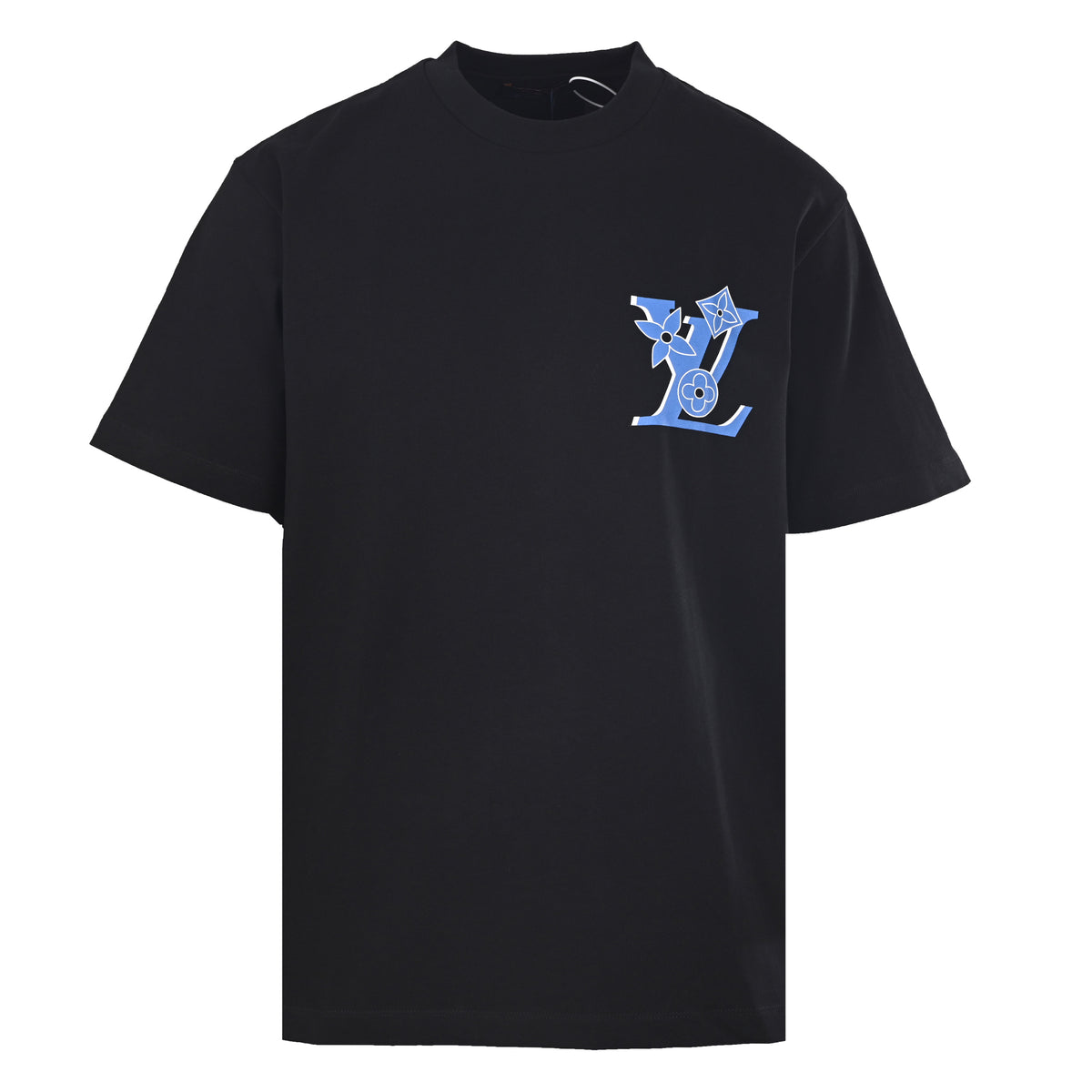 Louis Vuitton Blue Swirl Inkjet Print Tee | Designer Art-Inspired Style