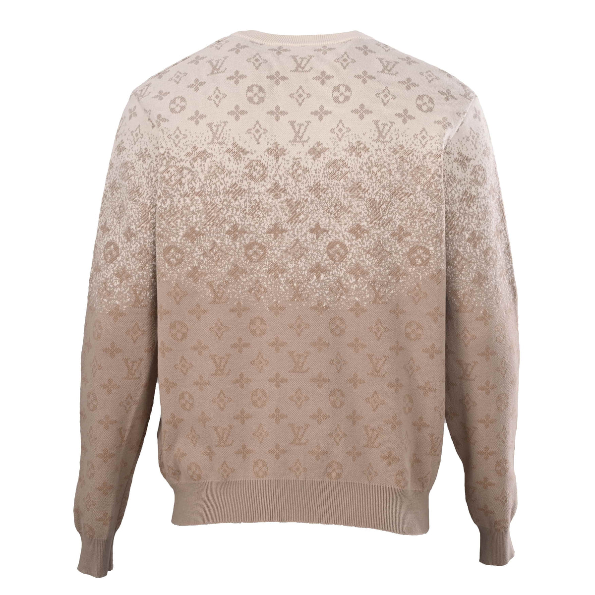 Louis Vuitton Khaki Gradient Monogram Sweater | Luxury Designer Knitwear