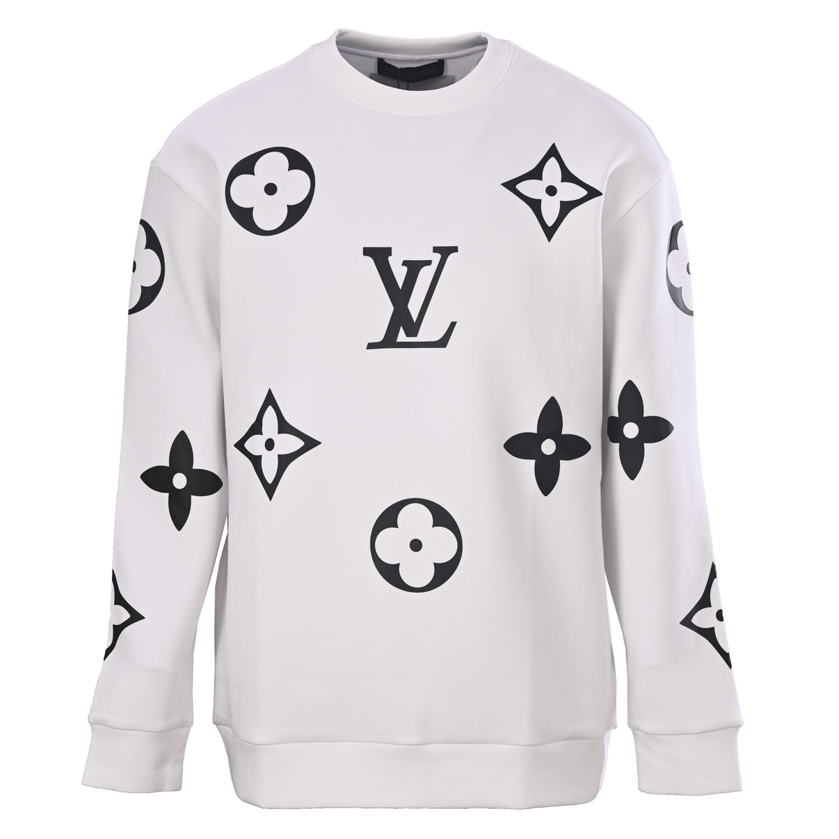 Louis Vuitton Monogram All-Over Print Sweatshirt | Classic Crewneck Designer Pullover for Casual Streetwear Styling