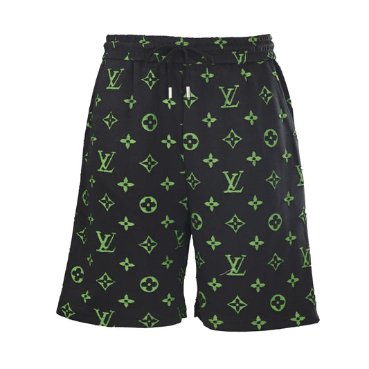 Louis Vuitton Burnout Monogram Logo Shorts | Luxury Resort Style