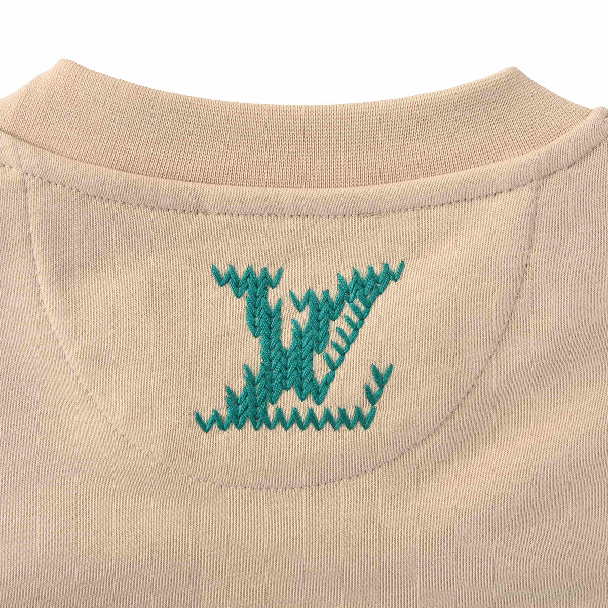 Louis Vuitton Logo Embroidery Crewneck Sweatshirt | Designer Off-Duty Style