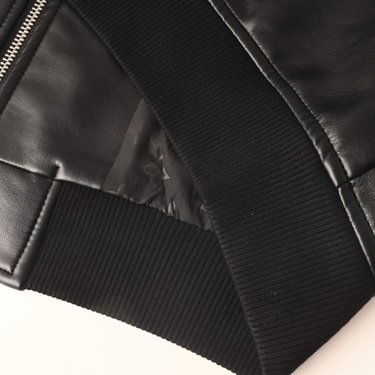 Louis Vuitton Black & Gold Embroidered Collared Leather Jacket | Statement Luxury Outerwear & Designer Streetwear