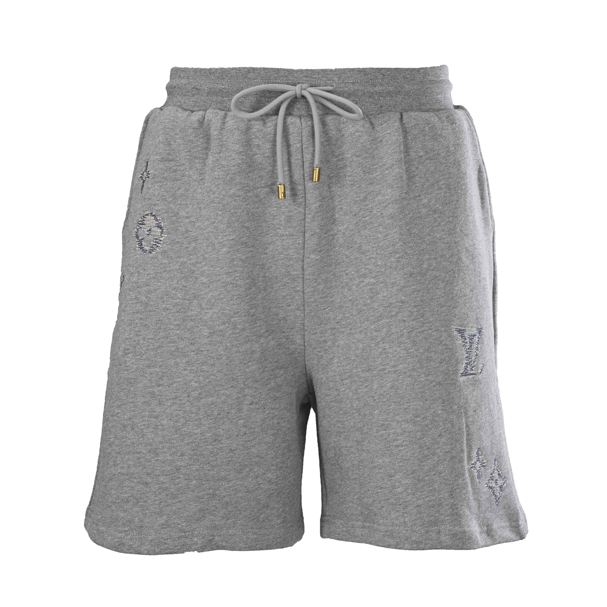 Louis Vuitton Monogram Sketch Embroidered Drawstring Shorts | Luxury Casual