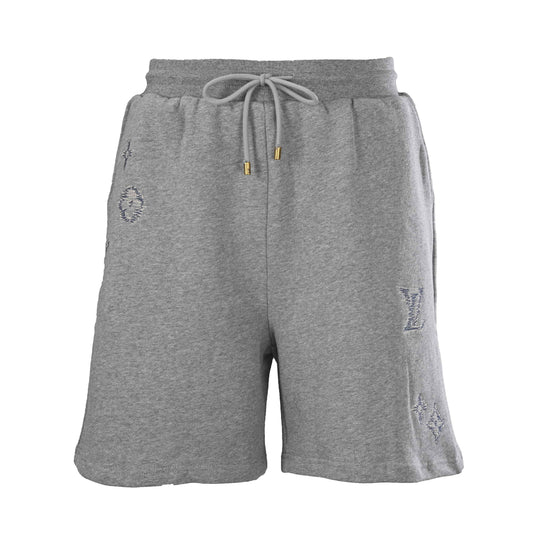 Louis Vuitton Monogram Sketch Embroidered Drawstring Shorts | Luxury Casual