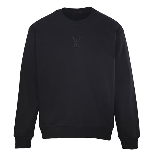 Louis Vuitton Small Silicone Logo Crewneck Sweatshirt - Minimalist Designer Pullover for Everyday Casual Streetwear
