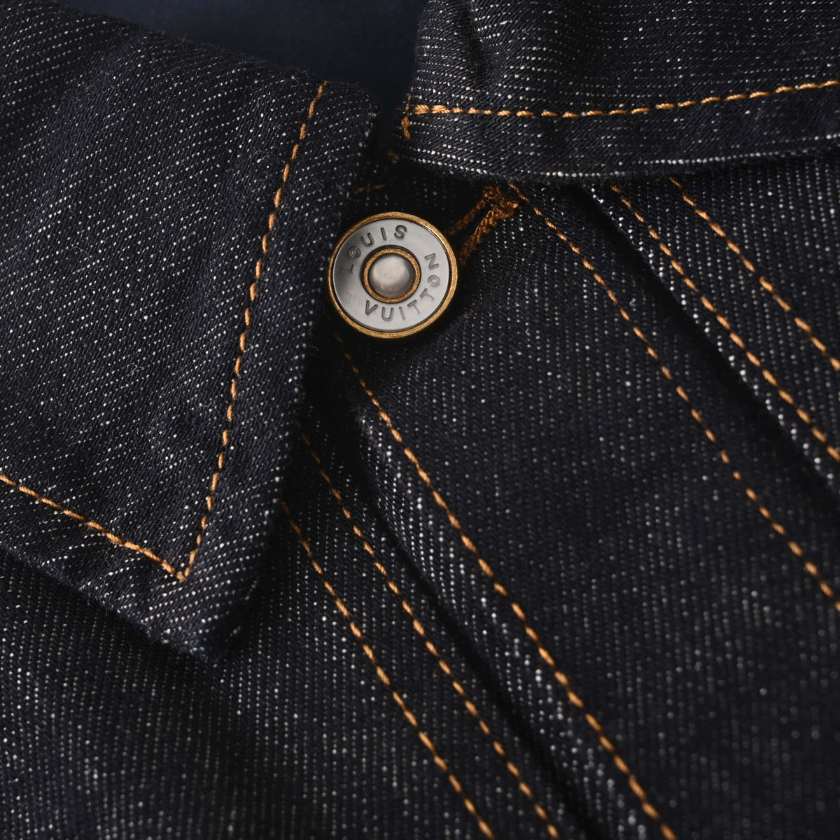 Louis Vuitton Panelled Embroidered Denim Jacket | Statement Designer Jean Outerwear for Casual Streetwear Layering