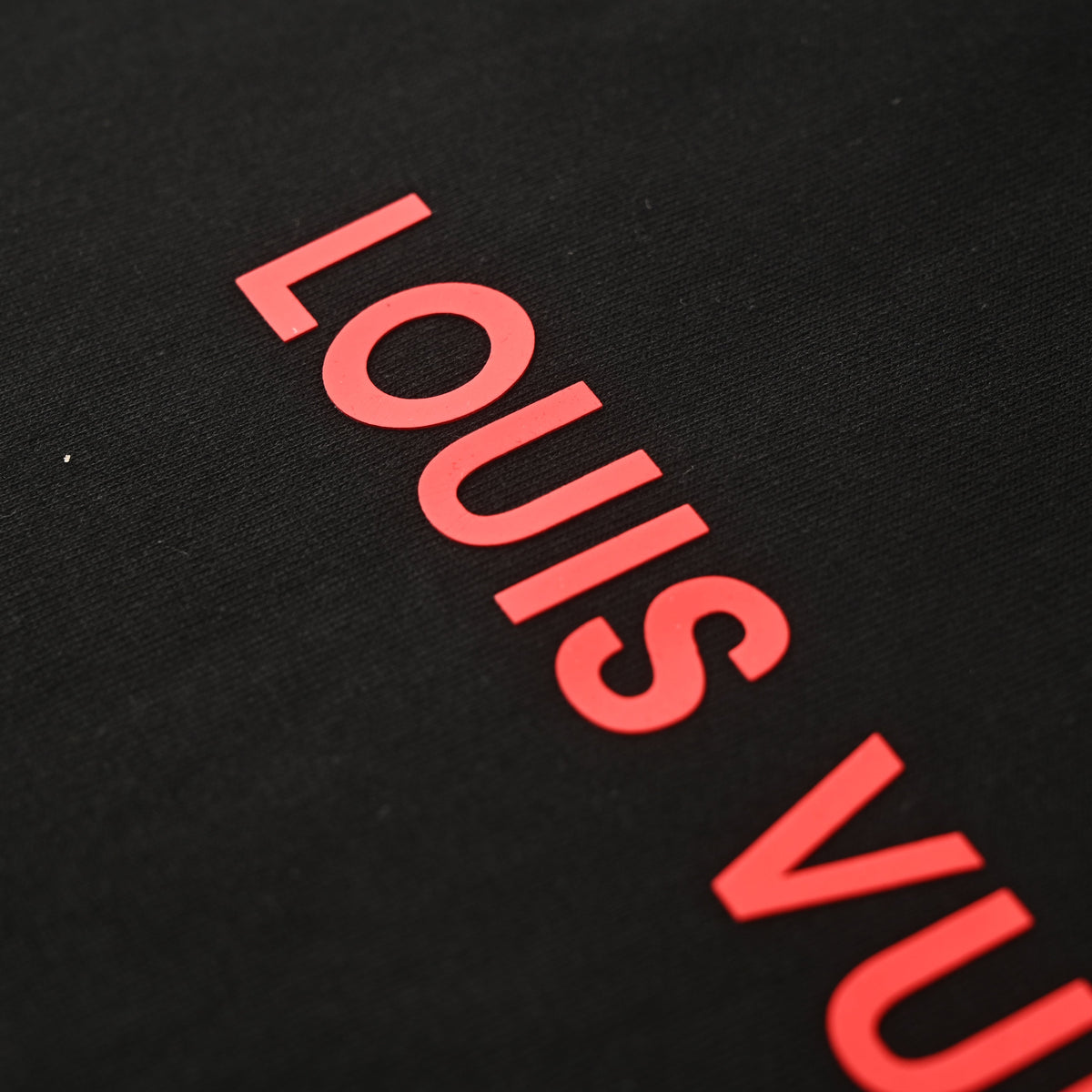 Louis Vuitton Red Slogan Chest T-Shirt | Designer Statement Streetwear