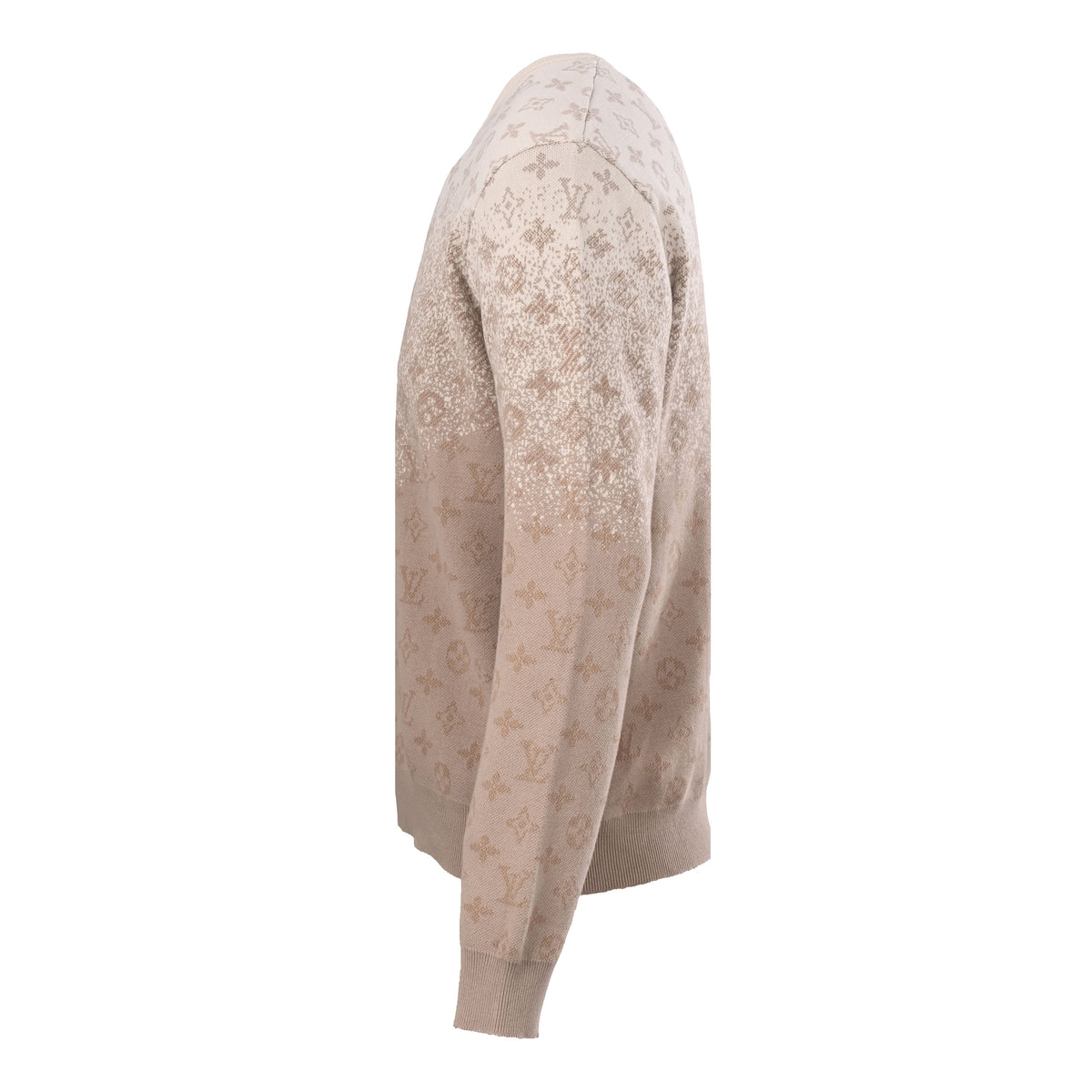 Louis Vuitton Khaki Gradient Monogram Sweater | Luxury Designer Knitwear