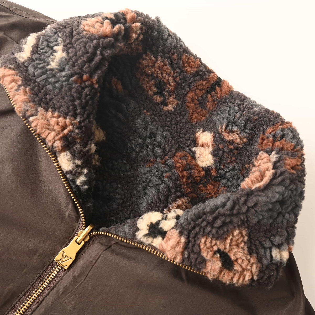Louis Vuitton Reversible Teddy Fleece Jacket | Two-Way Designer Outerwear for Fall Winter Casual Streetwear