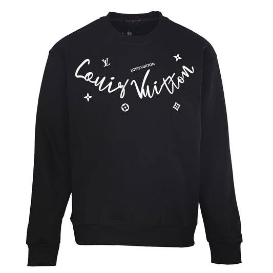 Louis Vuitton Signature Neckline Pullover | Designer Crewneck Sweatshirt for Luxury Casual Outfits & City Streetwear