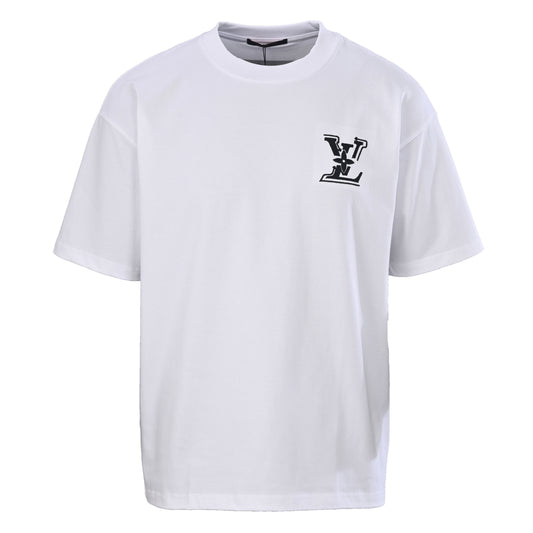Louis Vuitton Front & Back Logo Embroidered T-Shirt | Designer Streetwear