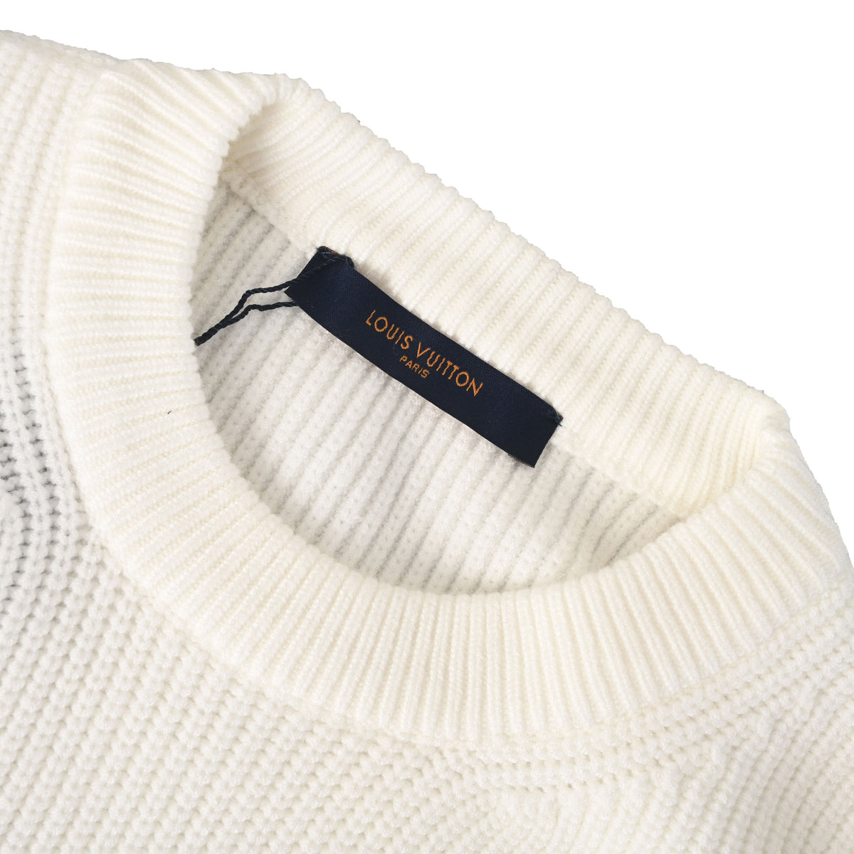 Louis Vuitton Classic Logo Crewneck Knit Sweater | Luxury Designer Pullover for Smart Casual & Everyday Layering