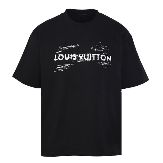 Louis Vuitton Mottled Logo Letter Tee | Designer Crewneck Streetwear