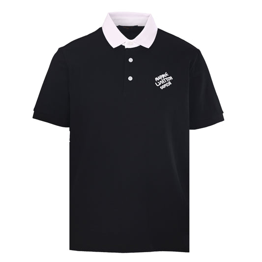 Louis Vuitton Letter Embroidery Short-Sleeve Polo | Luxury Casual Style