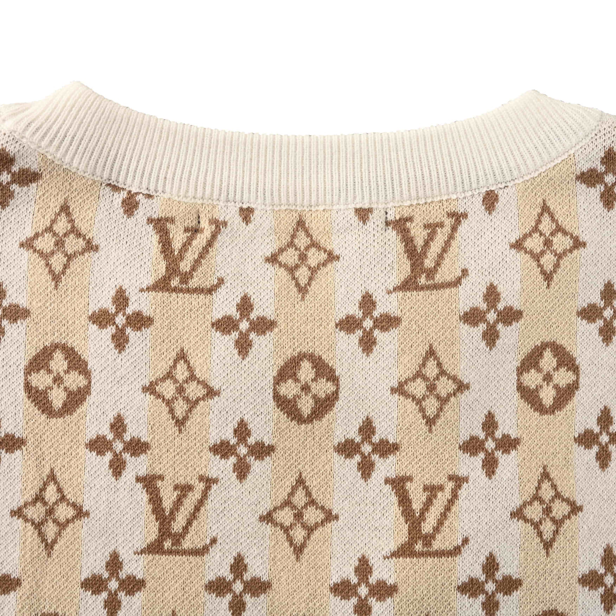 Louis Vuitton All-Over Monogram Jacquard Knit Tee | Luxury Knitwear