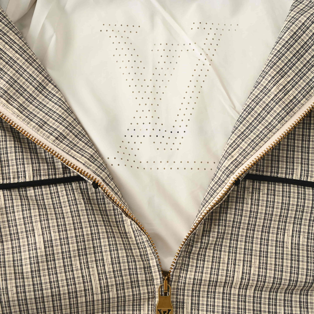 Louis Vuitton Monogram Check Hooded Windbreaker | Luxury Urban Style